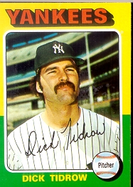 1975 Topps Mini Baseball Cards      241     Dick Tidrow